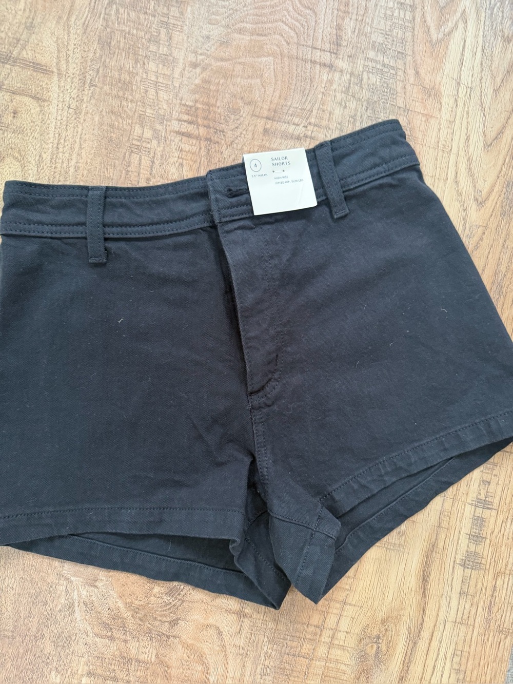 NWT black Universal Thread High-Waist Shorts sailor shorts